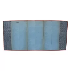 Paravent décoré d une peinture très détaillées de la flore et de la faune