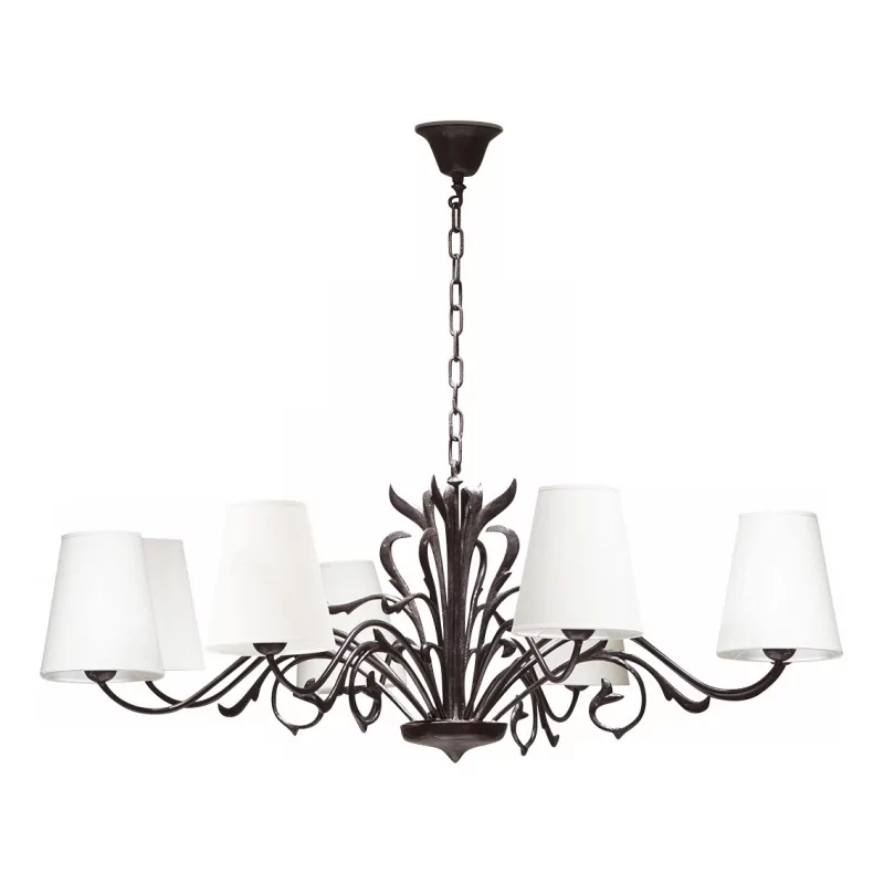 盏托莱多棕色古铜色枝形吊灯，8 盏灯 - Moinat - 吊灯, 吸顶灯