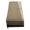 Chemin de lit fait main de coloris beige. - Moinat - Accessoires