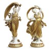 Paire de statuettes en porcelaine de Capodimonte, fin 19ème début 20 ème - Moinat - Porcelaine