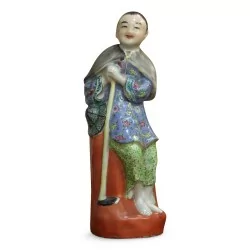 Set of four polychrome porcelain figurines. Circa 1900-1930.