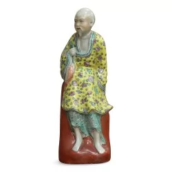 Set of four polychrome porcelain figurines. Circa 1900-1930.