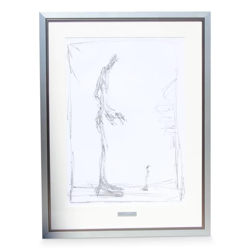 Lithographie \"Der Gehende\" von Alberto Giacometti (1901–1966). - Moinat - Gemälden - Verschieden