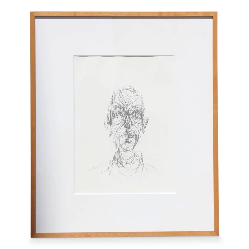 Lithographie \"Kopf eines Mannes\" von Alberto Giacometti (1901–1966). - Moinat - Gemälden - Verschieden