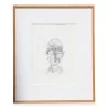 Lithographie \"Kopf eines Mannes\" von Alberto Giacometti (1901–1966). - Moinat - Gemälden - Verschieden