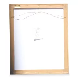 Lithographie \"Kopf eines Mannes\" von Alberto Giacometti (1901–1966).