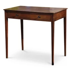 Mahogany writing table. Two drawers. English.