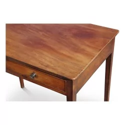 Mahogany writing table. Two drawers. English.