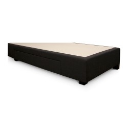 Elisabeth Boss \"boxspring\" base with storage drawer on the left