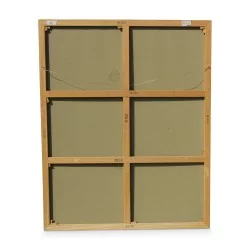 威利·萨特 (1918-2002) 的布面油画\"在马拉喀什的露天市场\"。