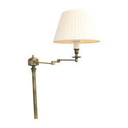 Brigitte model light fixture, on polished brass base,
