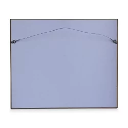 Gemälde \"Blick auf die Pointe de l Isle an der Rhône in Genf\" von B. Menn.