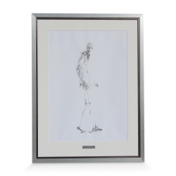 Lithographie \"Homunculus\" von Alberto Giacometti (1901–1966).