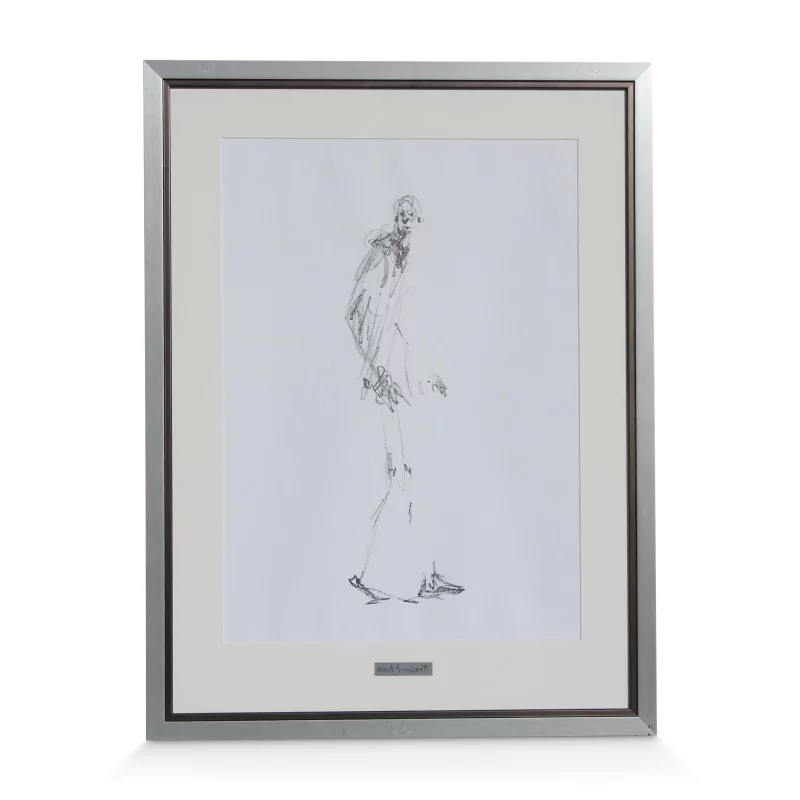 Lithograph \"Homunculus\" by Alberto Giacometti (1901-1966). - Moinat - Painting - Miscellaneous