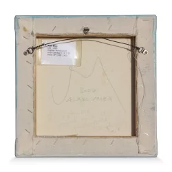 阿莱姆·米格 (Alaim Mieg) 的布面油画《天空》(1964)。