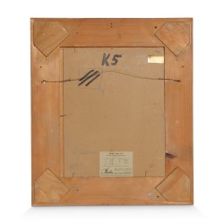 Масло на картоне «Балерина, сидящая на табурете» Ганса Карла Шёльхорна (1892–1983).