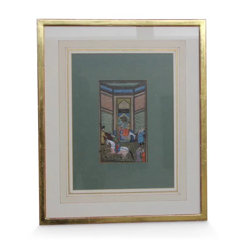 Гуашь «Иранский символ» на старой бумаге. - Moinat - Картины - разные