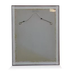 旧纸上的水粉画\"伊朗符号\"。