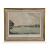 Gravure "Vielle ville, cathédrale de Genève" de Giovanni Salucci (1769-1845). - Moinat - Tableaux - Paysage