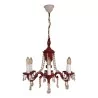люстра из красного хрусталя «TRUJILLO» с 6 лампами E14. - Moinat - Люстры, Плафоны