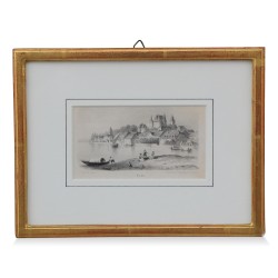 Gravure "Nyon" de C.C.A.Last et Steend.V.P.Blommerste s Hage. Vers 1900.