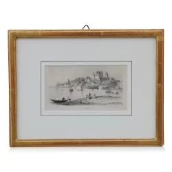 \"Nyon\" engraving by C.C.A.Last and Steend.V.P.Blommerste s Hage. Around 1900.
