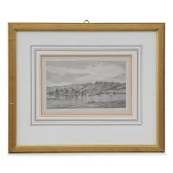 Gravur \"Nyon\". Um 1900.