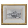 Gravure "Nyon, canton de Vaud". Vers 1900. - Moinat - Gravures