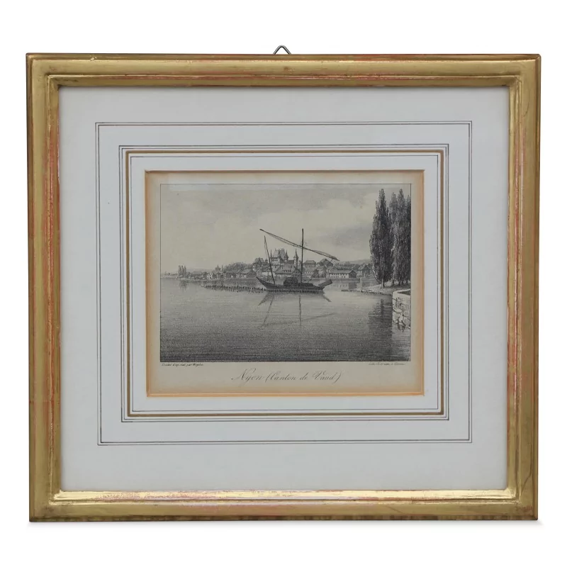 Гравюра «Ньон, кантон Во». Около 1900 года. - Moinat - Гравюры Гравюра «Ньон, кантон Во». Около 1900 года. - Moinat - Гравюры