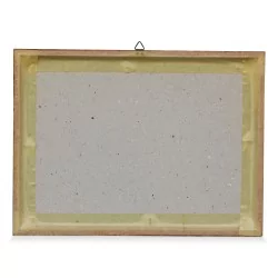 彩色版画\"卢加诺贝罗尔丁根宫（提契诺州）\"。约1900年。