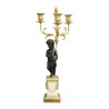 Paire de candélabres "Aux putti" Louis XVI dans l esprit de Jacques-Francois-joseph Saly - Moinat - Bougeoirs, Chandeliers
