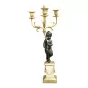Pair of Louis XVI \"Aux putti\" candelabras in the style of Jacques-Francois-Joseph Saly - Moinat - Candleholders, Candlesticks