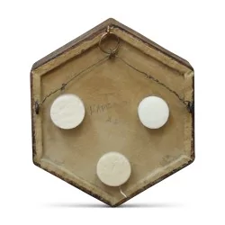 Miniaturporträt von \"Napoleon\" in Wachs unter Glas. England