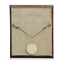 Miniaturporträt von \"Robert Adam, Architekt\" in Wachs unter Glas. England