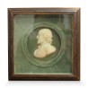 Portrait miniature "Shakespeare" en cire sous verre. Angleterre - Moinat - Miniatures - Médaillons