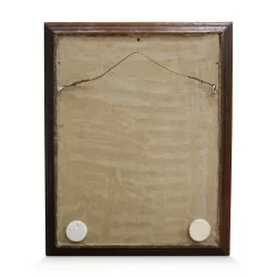 Miniaturporträt von \"Lord Willington\" in Wachs unter Glas. England