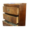 Commode Lombardie en noyer. Trois tiroirs. Vers 1770 - Moinat - Commodes, Chiffonniers, Semainiers