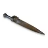 Dague "Kindjal", poignée en os orné de bronze dorée. Région Caucase. - Moinat - Accessoires de décoration