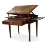 路易十六\"Tronchin\"桌子，印有 Denis-Louis Ancellet 字样，采用木材和桃花心木贴面 - Moinat - Desks : cylinder, leaf, 写字桌