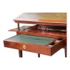 Table "Tronchin" Louis XVI estampillée Denis-Louis Ancellet en bois et placage d acajou - Moinat - Bureaux cylindre, à abattant, Secrétaires