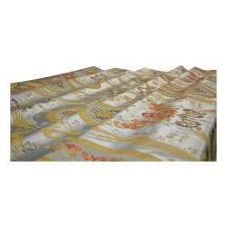 Tissu "Marie Antoinette" lampas - crème 02 de la collection patrimoine