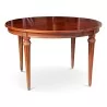 Louis XVI mahogany dining table with two belted extensions - Moinat - Dining tables