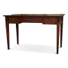 Bureau de style directoire en merisier, patine antiquaire et marqueterie en losange - Moinat - Bureaux plats