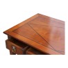 Bureau de style directoire en merisier, patine antiquaire et marqueterie en losange - Moinat - Bureaux plats