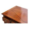 Directoire style desk in cherry wood, antique patina and diamond marquetry - Moinat - Desks