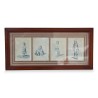 Watercolor engraving \"Swiss Character\" by Gottfried Mind 1768 - 1814. Switzerland - Moinat - Prints, Reproductions