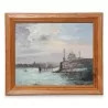 Painting "Geneva, morning in the harbor" by Louis Baudit (1870 - 1960). - Moinat - Painting - Landscape
