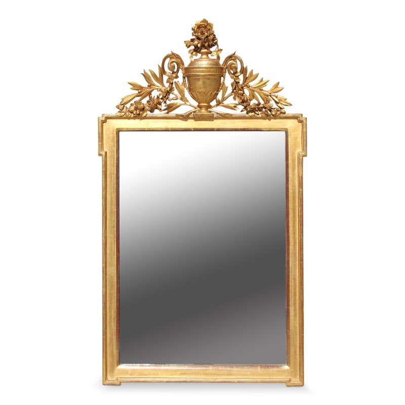 Miroir Louis XVI en bois doré. France. Vers 1940. - Moinat - Glaces, Miroirs