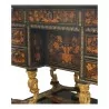 Bureau Mazarin en bois noir marqueté et pieds en bois sculpté - Moinat - Bureaux cylindre, à abattant, Secrétaires Bureau Mazarin en bois noir marqueté et pieds en bois sculpté - Moinat - Bureaux cylindre, à abattant, Secrétaires