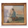 Aquarell \"Figur und Boot\". - Moinat - Gemälden - Verschieden